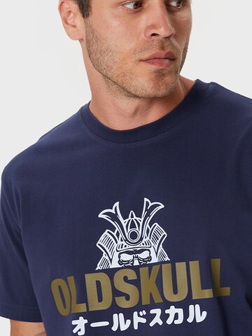 T-Shirt Oldskull en bleu