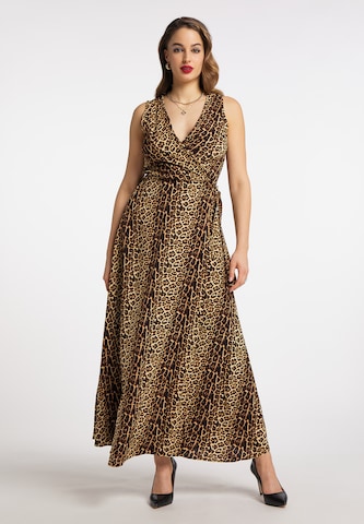 faina Dress in Brown