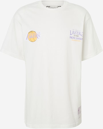 Mitchell & Ness Paita 'NBA FULL COURT LAKERS' värissä valkoinen: etupuoli