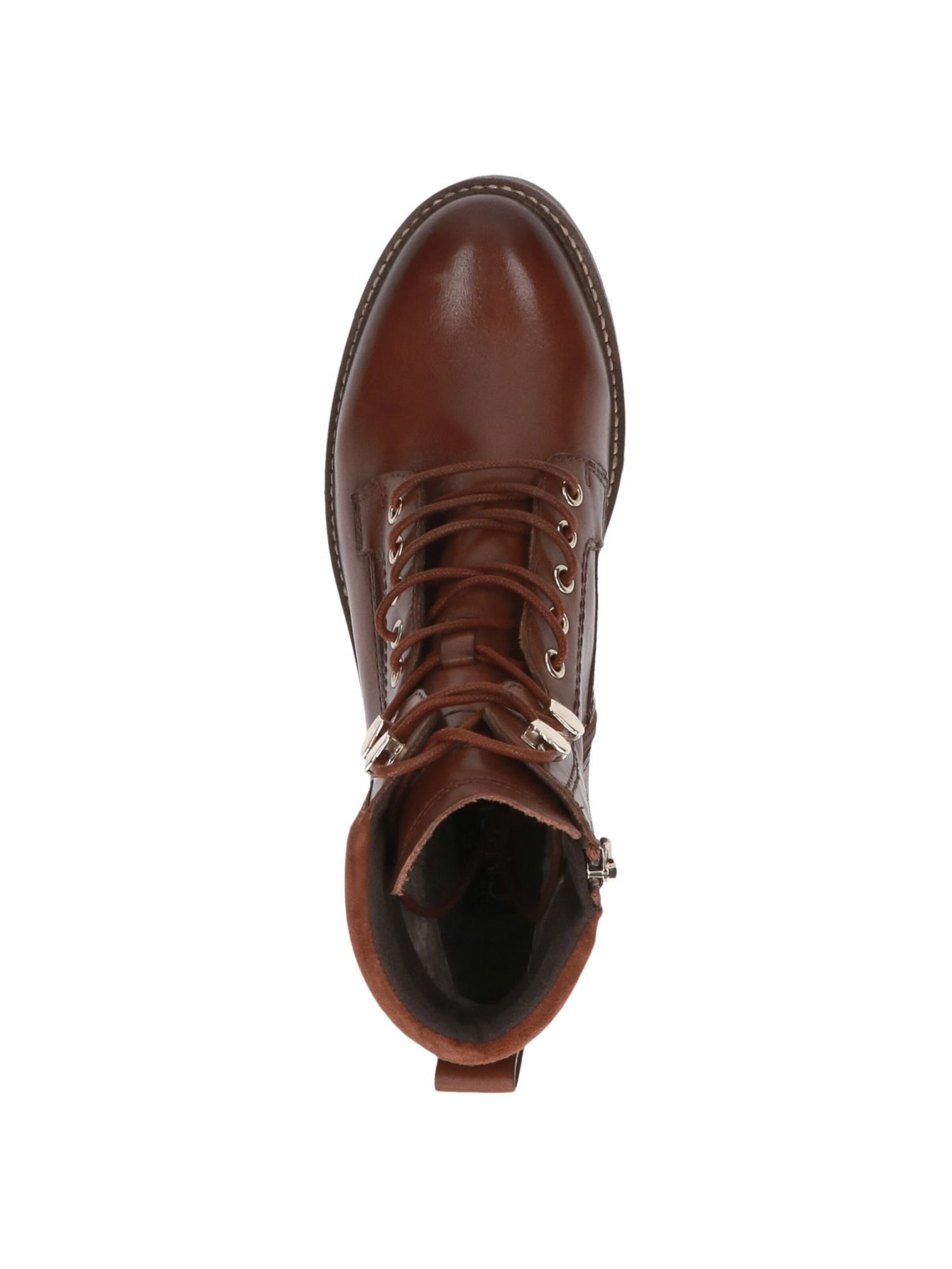 CAPRICE Lace-Up Ankle Boots in Brown