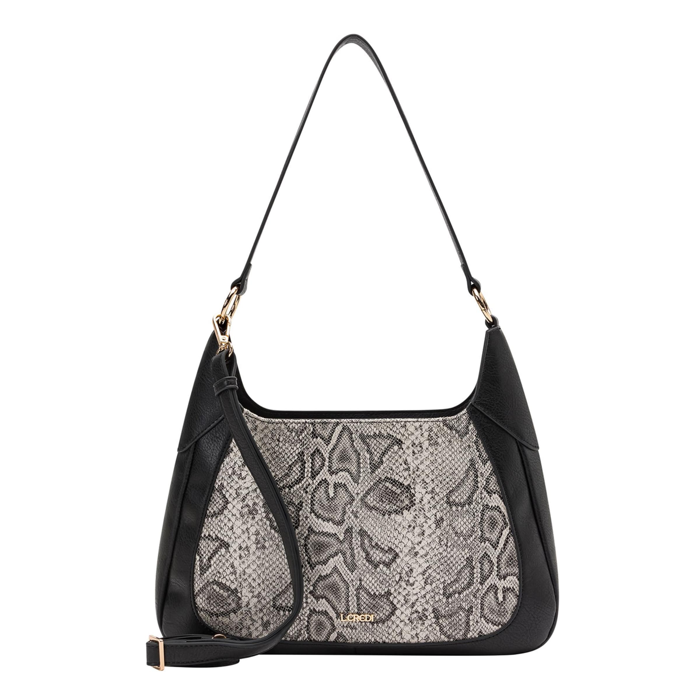 Sac bandoulière 'Natascha' L.CREDI en gris : devant