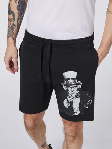 UNCLE SAM Regular Shorts in Schwarz