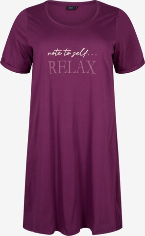 Chemise de nuit 'Mally' Zizzi en violet