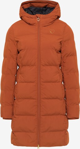 Manteau fonctionnel MYMO en orange : devant