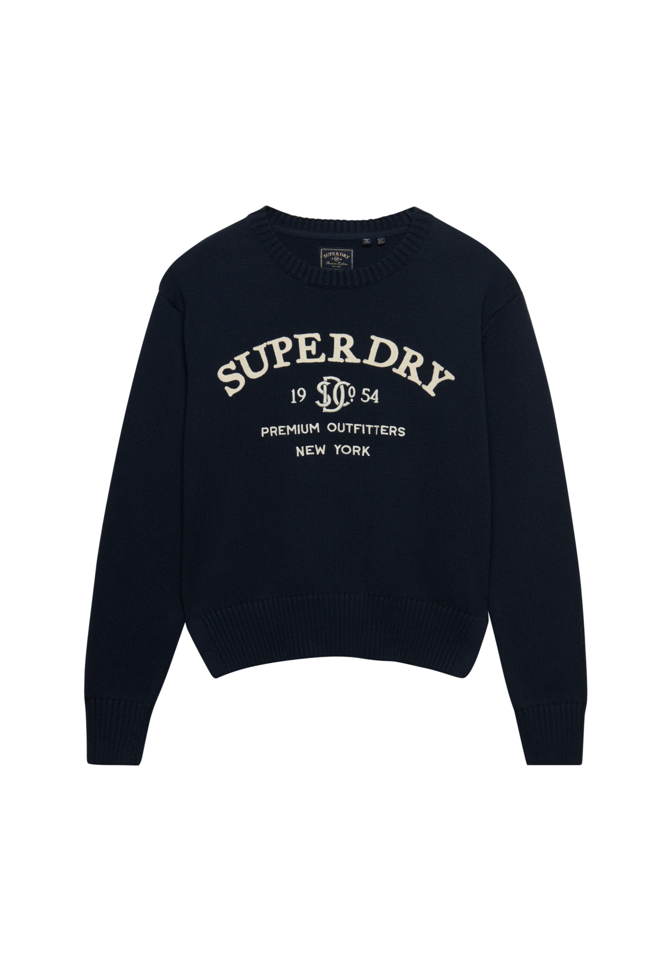 Superdry & Co Sweater in L in Ecru / marine blue, Item view