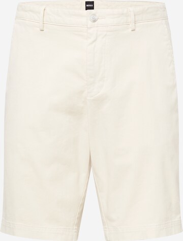 Pantalon chino 'Slice' BOSS en blanc : devant