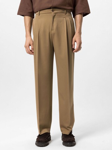 regular Pantaloni con piega frontale 'Dakka' di Antioch in marrone: frontale