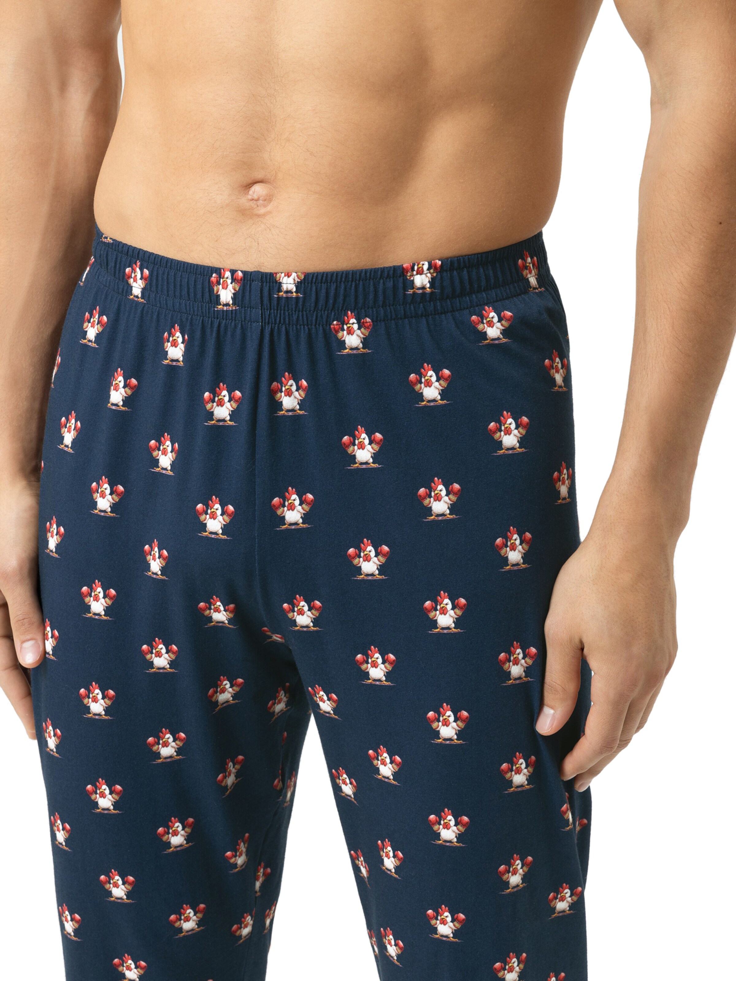 Mey Pyjamabroek 'Sporty Chicken' in Blauw