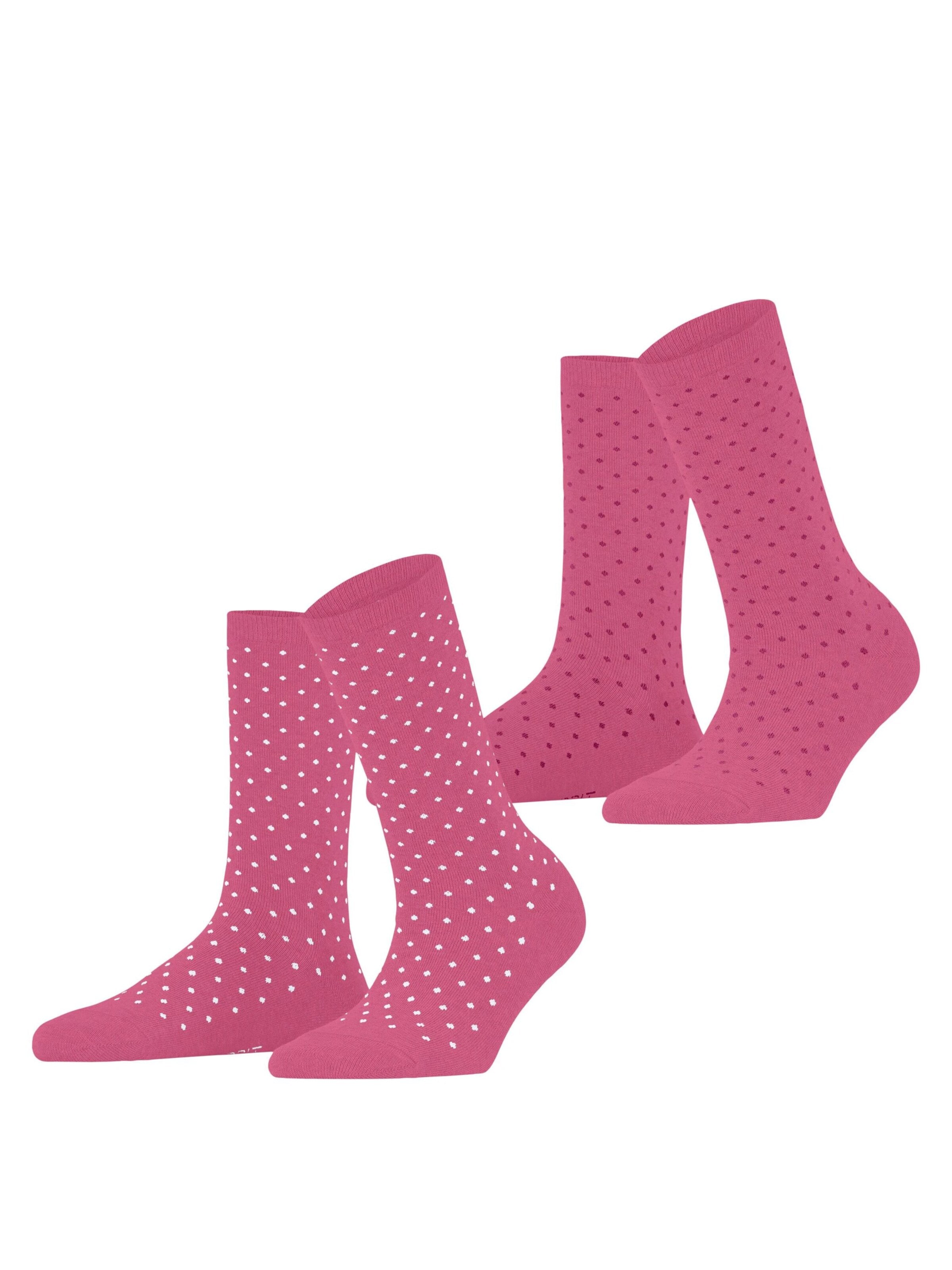 ESPRIT Socken 'Fine Dot 2-Pack'‌ in Pink: Vorderseite