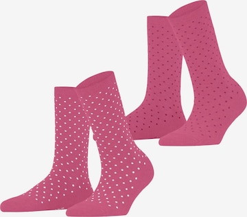 ESPRIT Socken 'Fine Dot 2-Pack' in Pink: Vorderseite