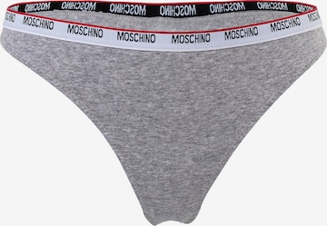 Moschino Underwear Thong in Grey: front