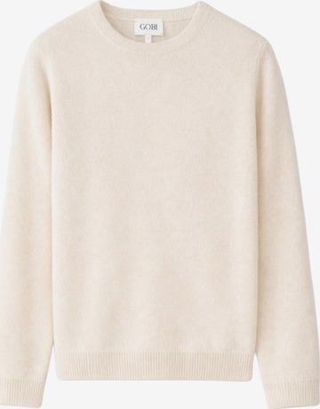 GOBI Cashmere - Jersey 'Women's Essential Cashmere Crewneck Sweater' en blanco: frente