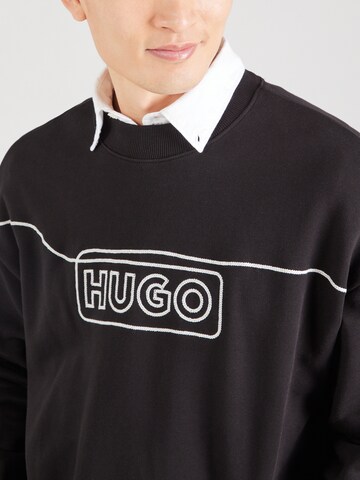 HUGO Sweatshirt 'Noideryos' in Schwarz
