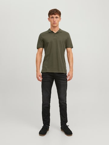JACK & JONES Shirt 'JJEBasic' in Green