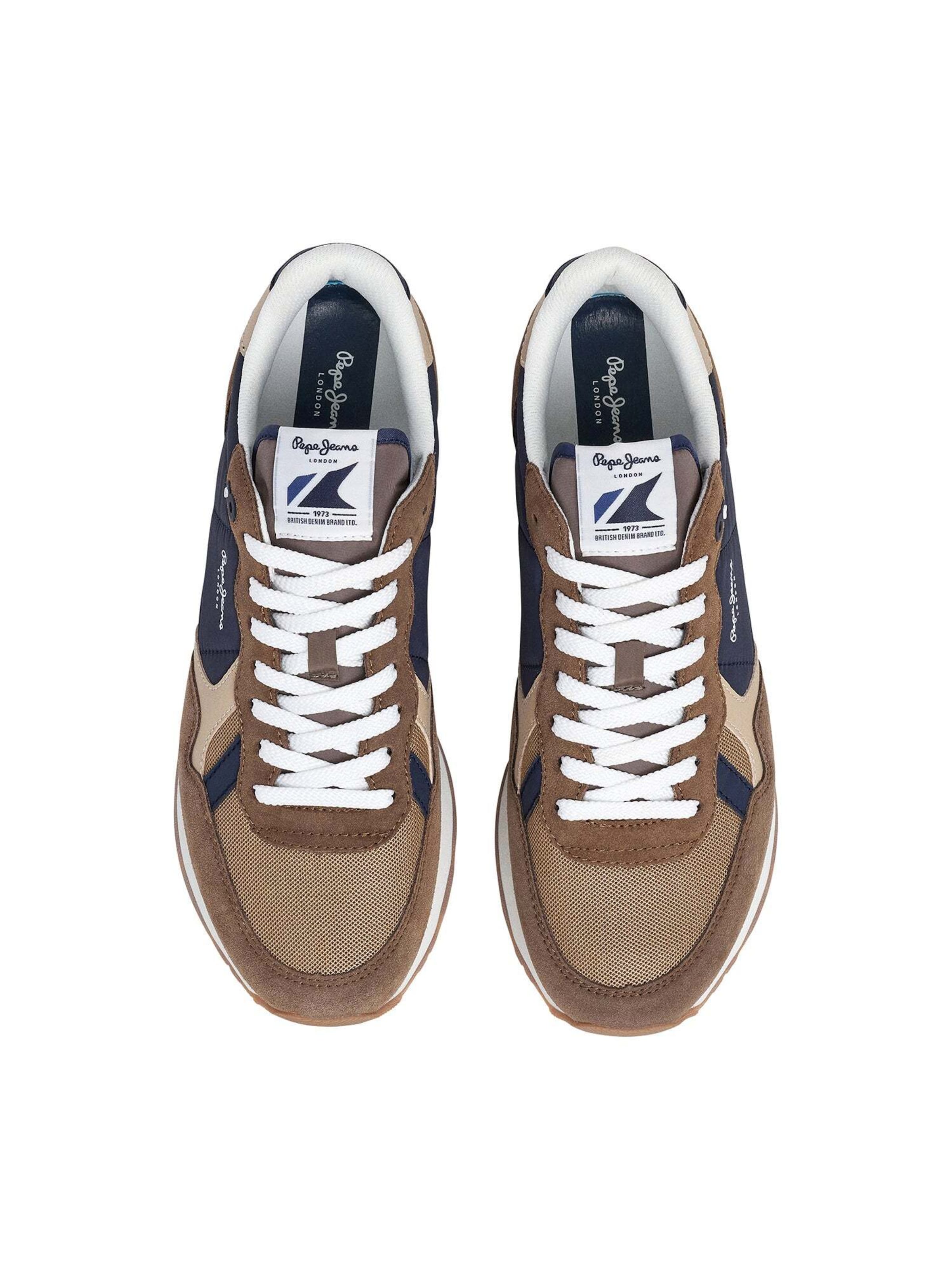 Pepe Jeans Platform trainers 'Brit Colors' in Beige