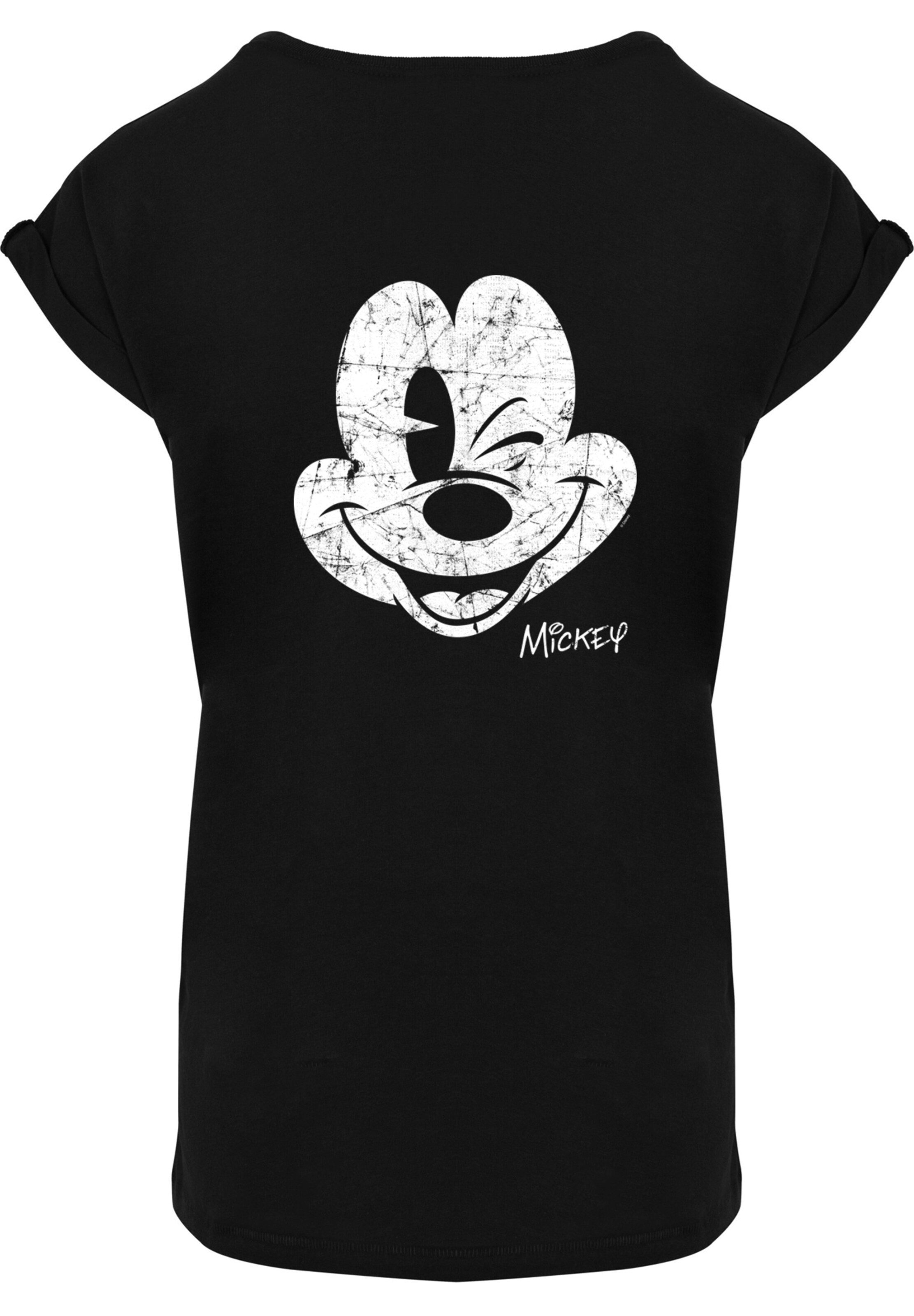 T-shirt 'Disney Mickey Mouse' F4NT4STIC en noir
