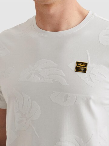 T-Shirt 'T-shirt with allover jacquard pattern' PME Legend en blanc