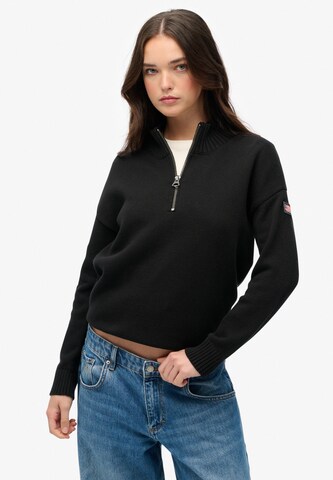 Superdry Pullover in Schwarz: Vorderseite