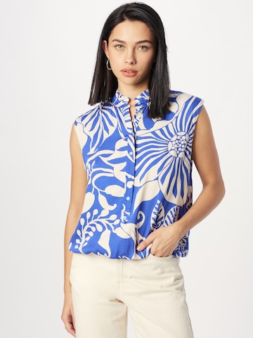 Emily Van Den Bergh Blouse in Blauw: voorkant