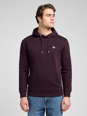 Lee Sweatshirt 'Plain Hoodie' in Rot