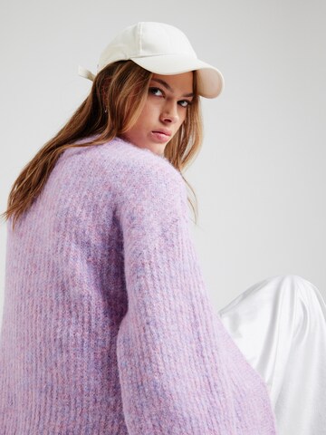 ONLY Gebreid vest 'ONLMAGGIE' in Lila