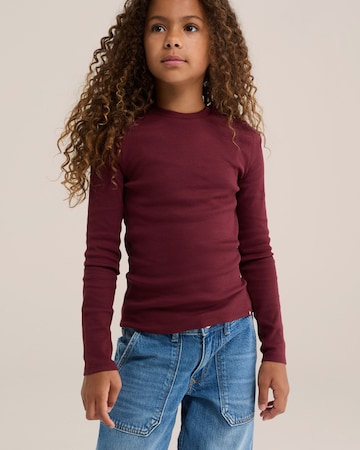 WE Fashion Shirt in Rood: voorkant