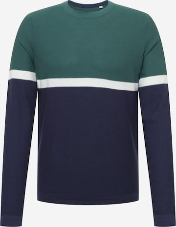 JACK & JONES Sweater in Green: front