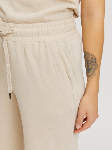 mazine Široke hlačnice Hlače 'Chilly' | bela barva