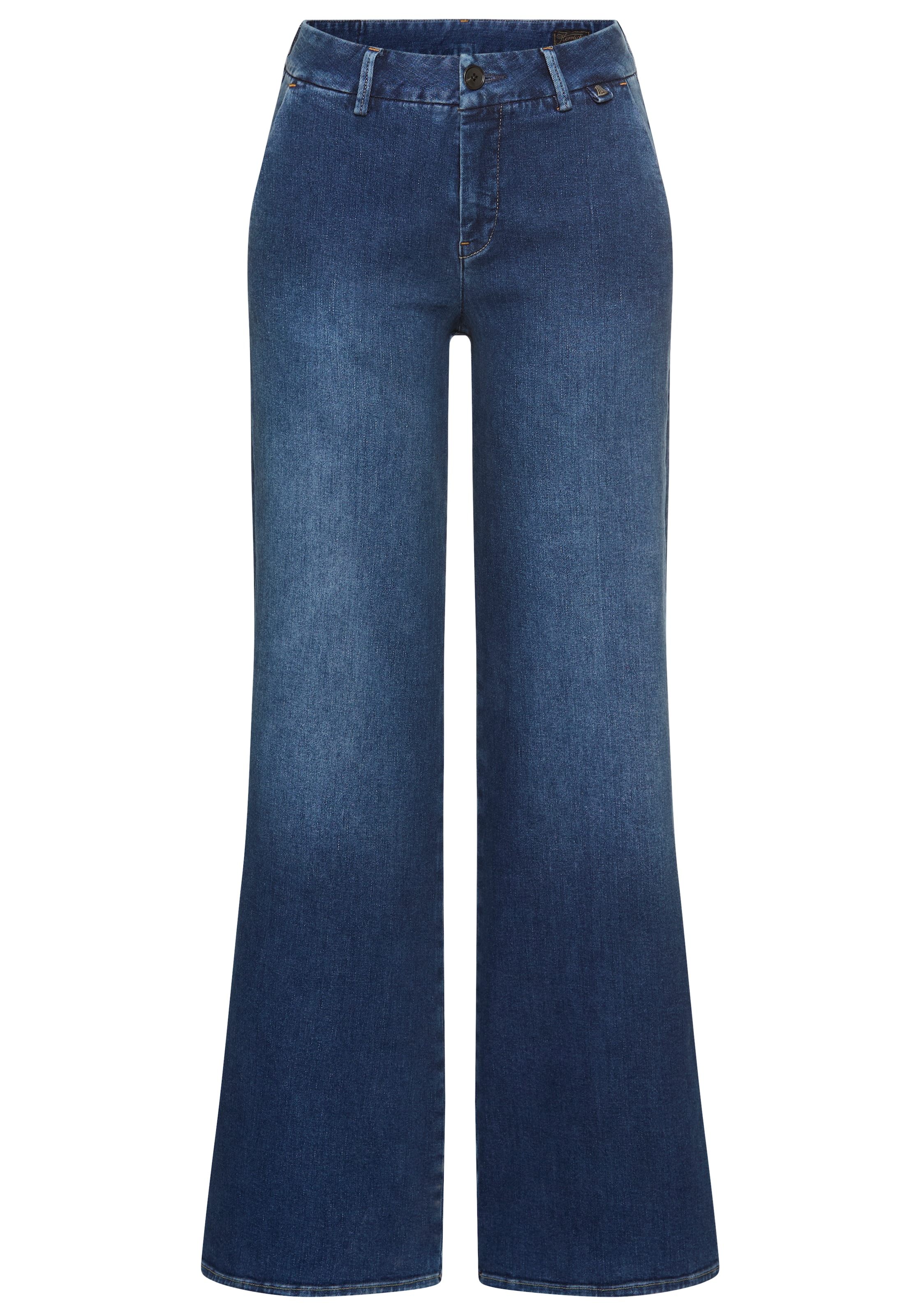 Herrlicher Flared Jeans in Blue: front