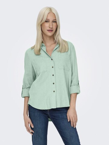 ONLY Bluse 'YASMIN-CARO' i grøn: forside