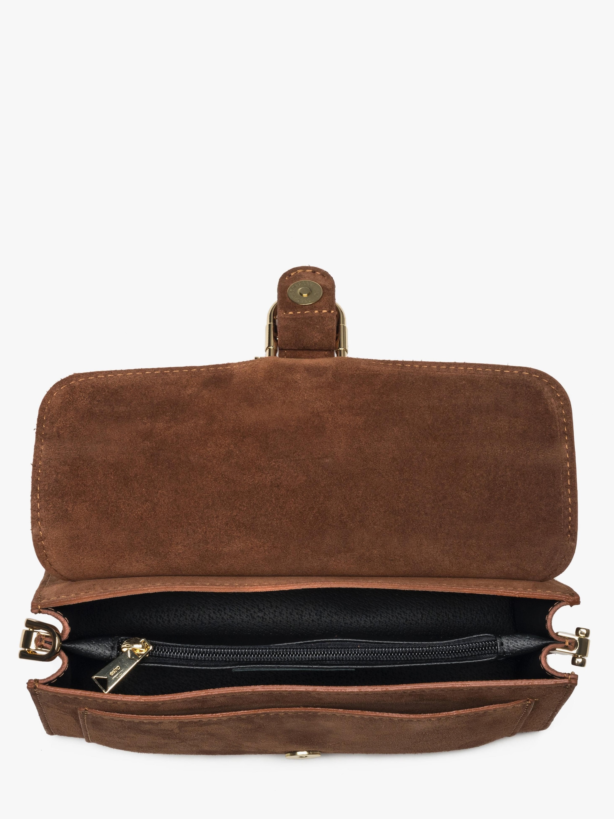 Estro Shoulder Bag '837' in Brown