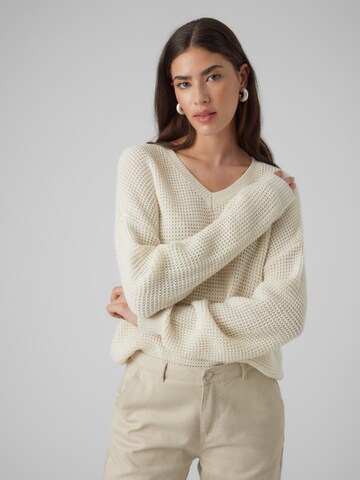 VERO MODA Pullover 'LEANNA' i beige