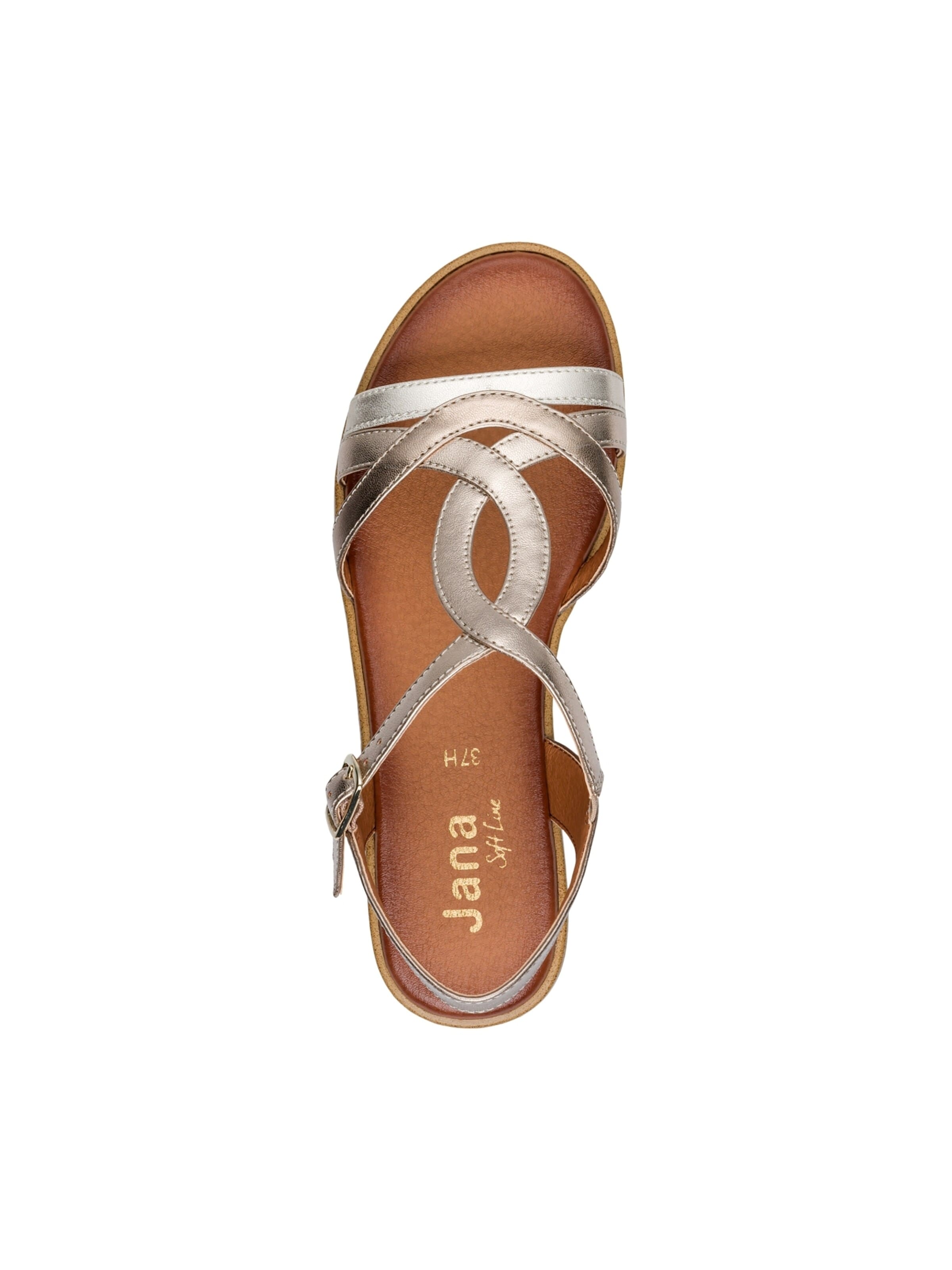 JANA - Sandalias 'Coshy-Sandalen mit Riemchen' en gris