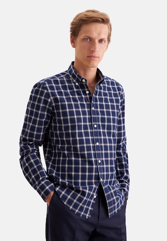 Coupe regular Chemise SEIDENSTICKER en bleu : devant