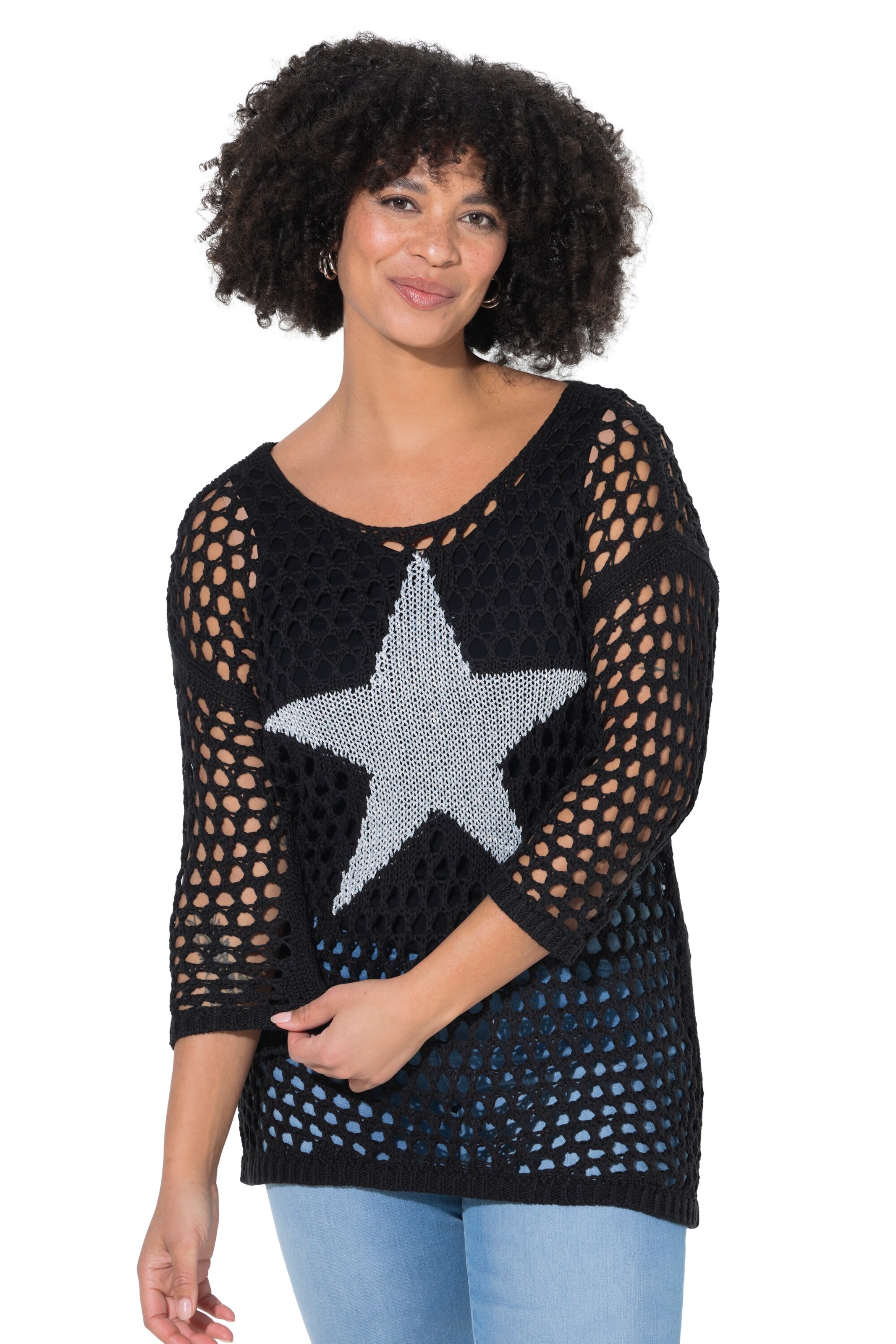 Angel of Style Pullover in Schwarz: Vorderseite
