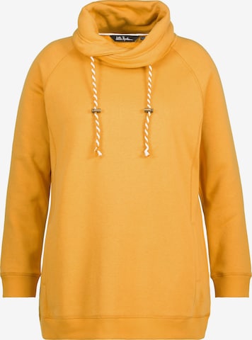 Ulla Popken Sweatshirt in Geel: voorkant