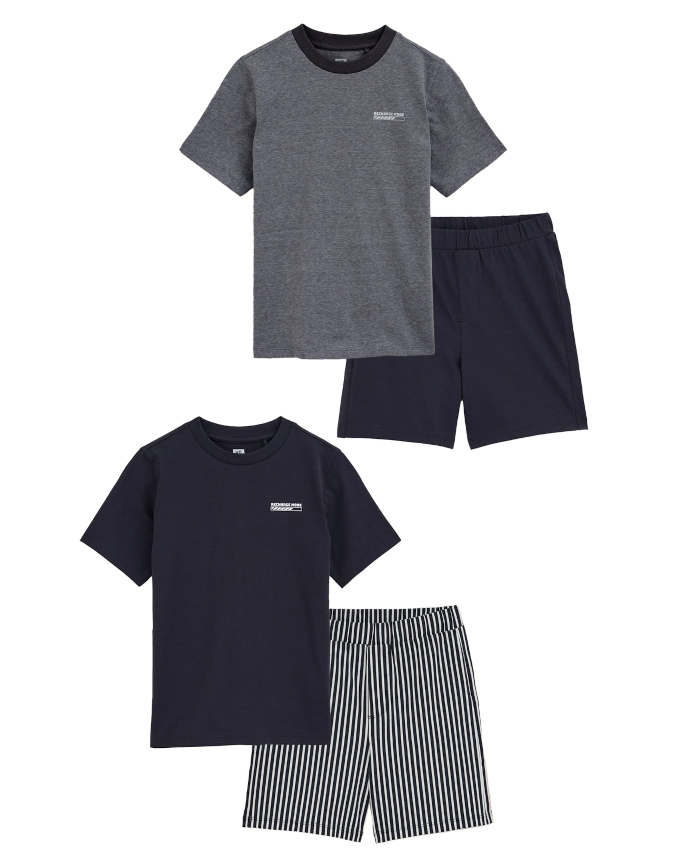 WE Fashion Pidžaama, värv sinine: eest vaates