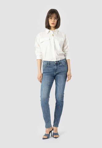 Coupe slim Jean 'Manou' Elias Rumelis en bleu