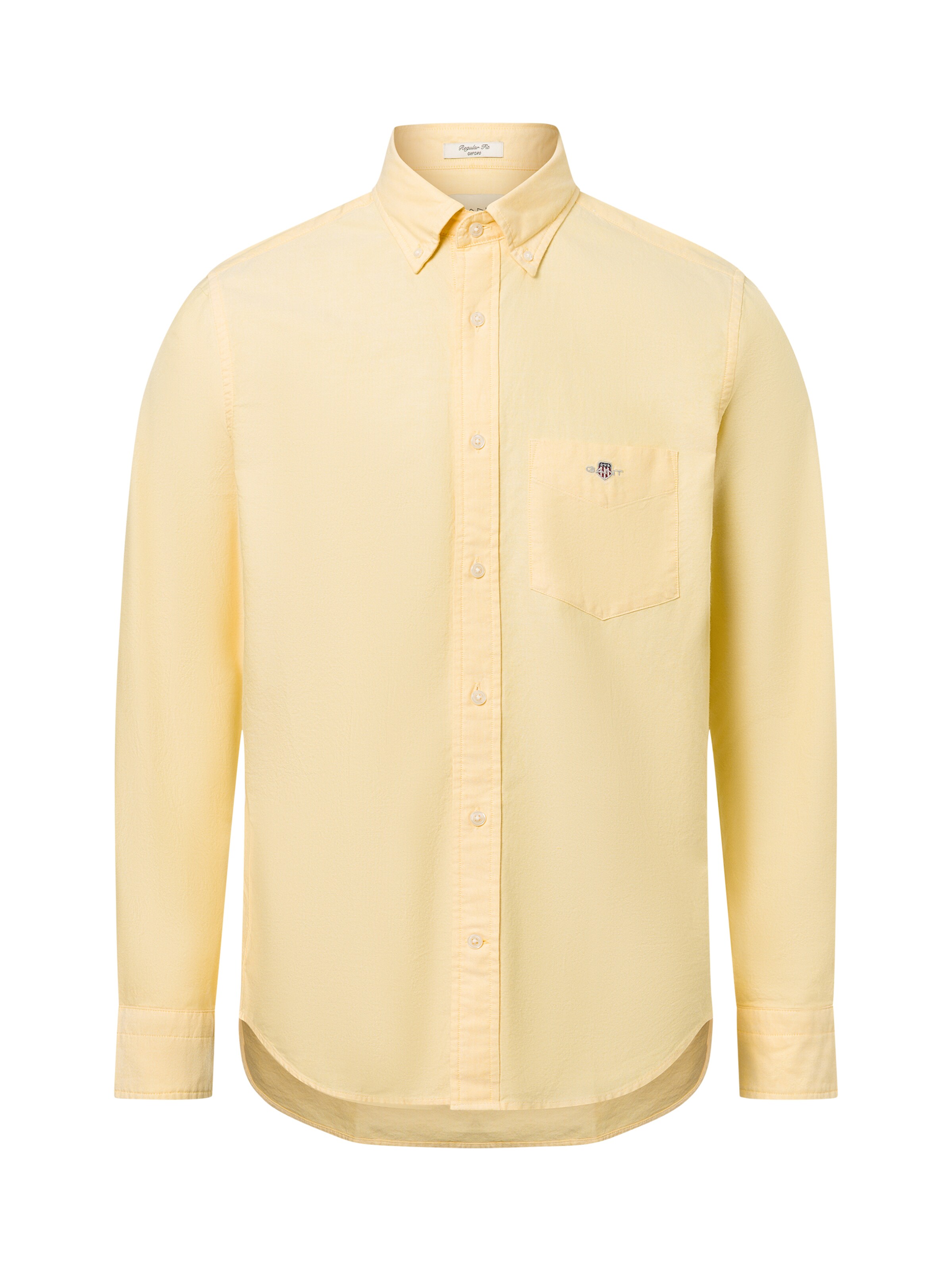 Coupe regular Chemise GANT en jaune : devant
