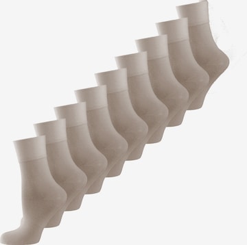 Nur Die Socks in Beige: front