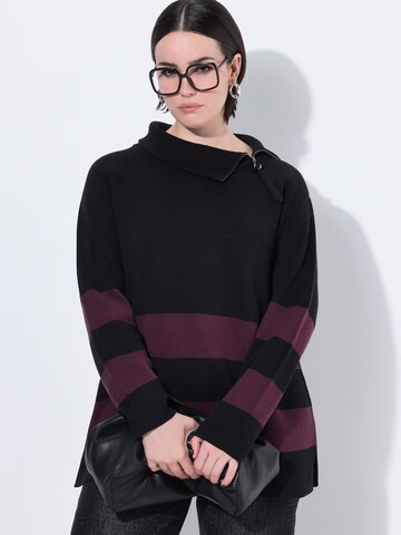 Pullover di Ulla Popken in rosso: frontale