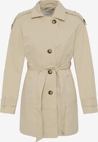 Manteau mi-saison 'AMONA' b.young en beige : devant