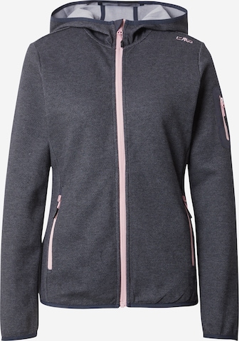 CMP Athletic Fleece Jacket in Grey: front