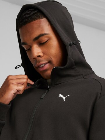 PUMA Sports sweat jacket in Black