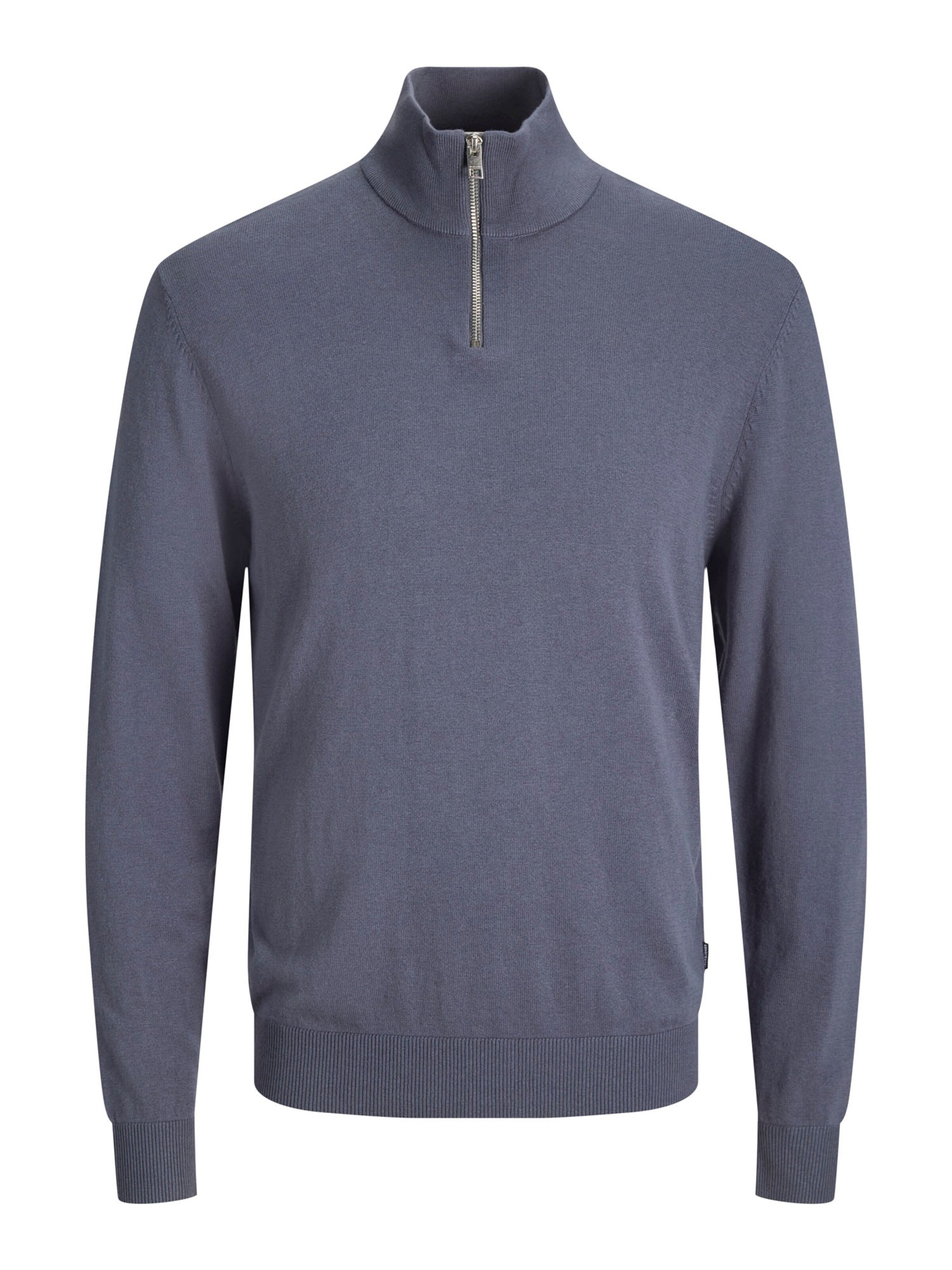 JACK & JONES Pull-over 'JJEEMIL' en S en gris basalte, Vue avec produit