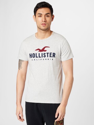 HOLLISTER Majica | siva barva: sprednja stran