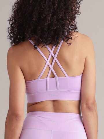 Hey Honey Bustier Sport-BH 'Criss Cross'‌‌‌‌‌ in Lila