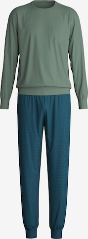 CALIDA Pyjama lang 'Relax Imprint' in Grijs: voorkant