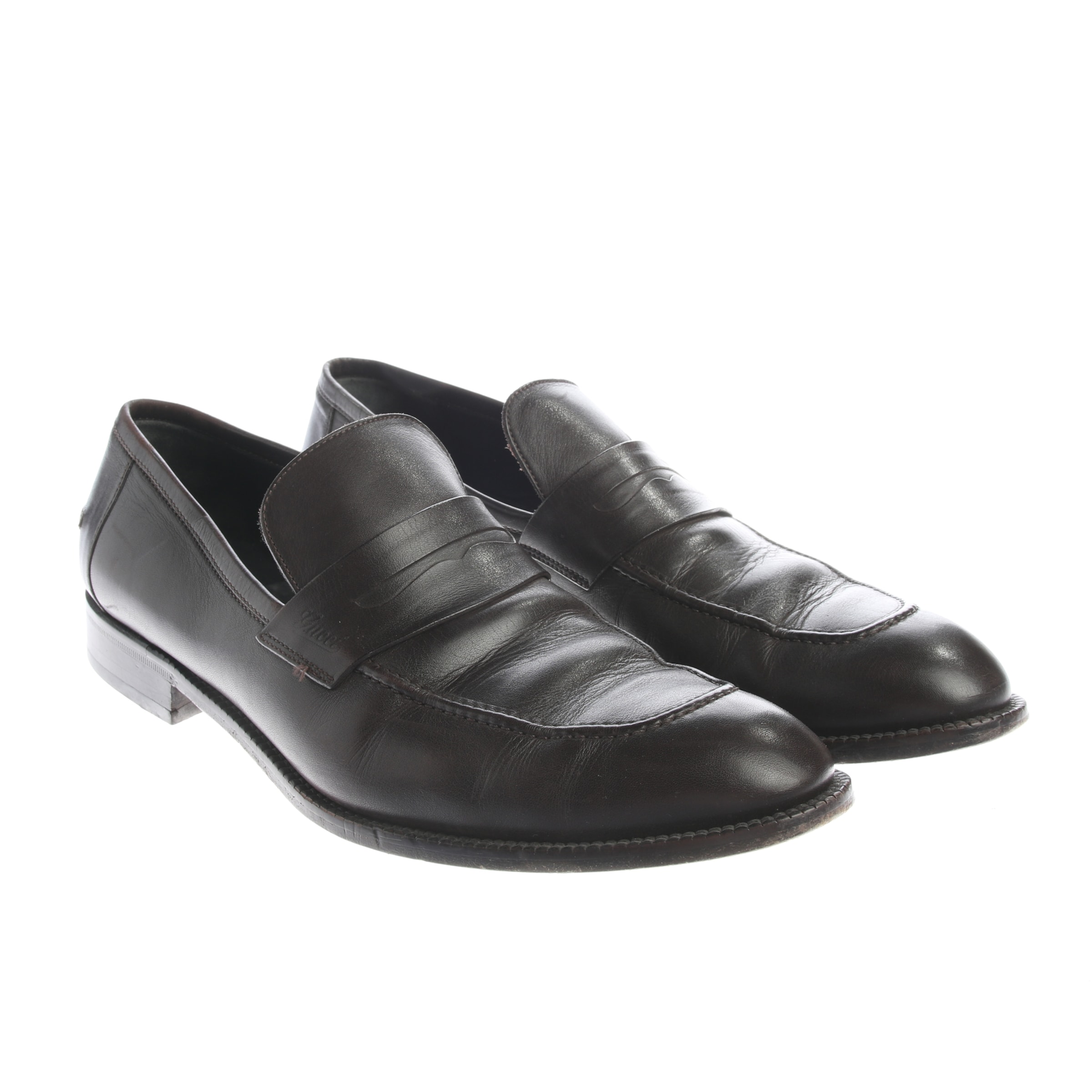 Gucci Halbschuhe 44 in Braun: Vorderseite