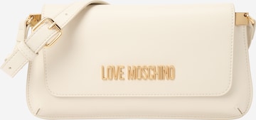 Borsa a spalla di Love Moschino in beige: frontale